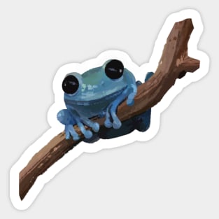 Blue frog Sticker